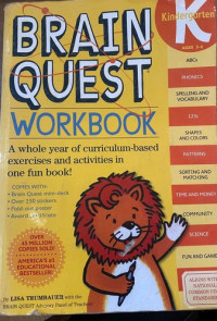BRAIN QUEST: Kindergarten Workbook